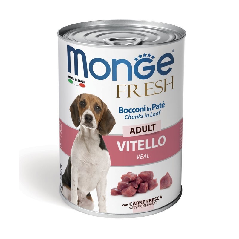 Monge Fresh Adult Bocconcini in Patè Vitello 400gr